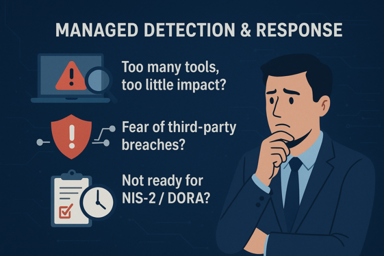 Managed Detection and Response (MDR): Entscheider vor Herausforderungen wie Tool-Überflutung, Third-Party-Risiken und NIS-2/DORA-Compliance