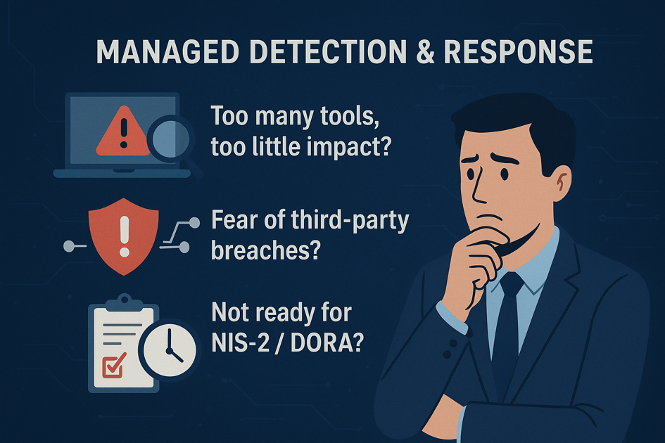 Managed Detection and Response (MDR): Entscheider vor Herausforderungen wie Tool-Überflutung, Third-Party-Risiken und NIS-2/DORA-Compliance